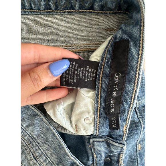 CALVIN KLEIN Light Wash Bootcut Jeans Size 4 / 27” - Picture 8 of 8
